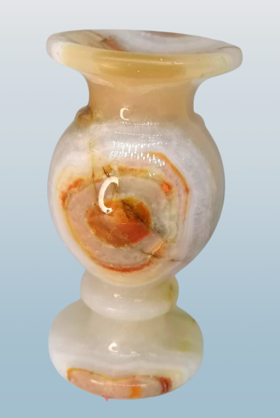 Aragonitová váza nebo svícen 9,5 cm