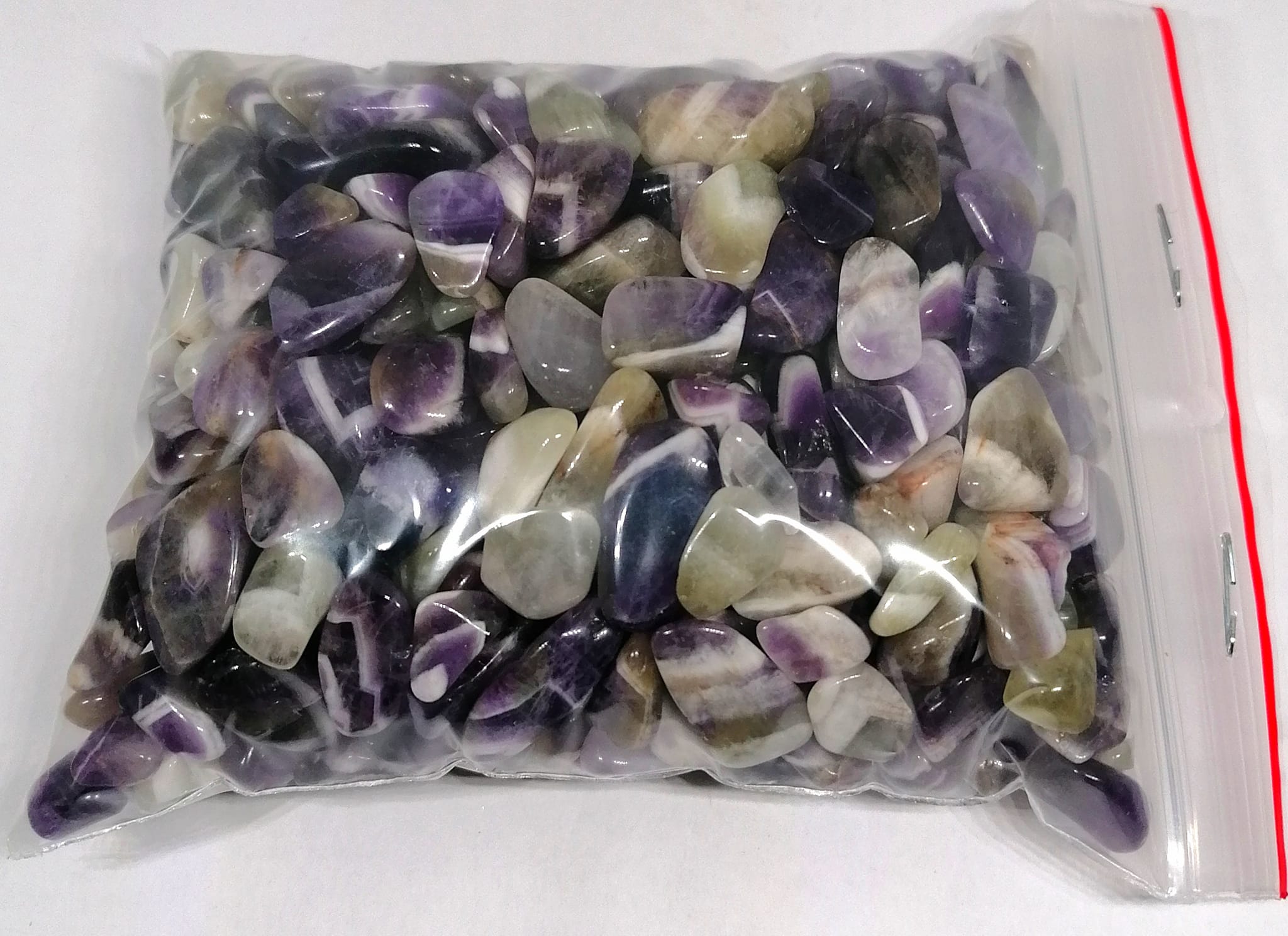 Ametyst duhový zebra chips 8-12 mm, balení 450 g