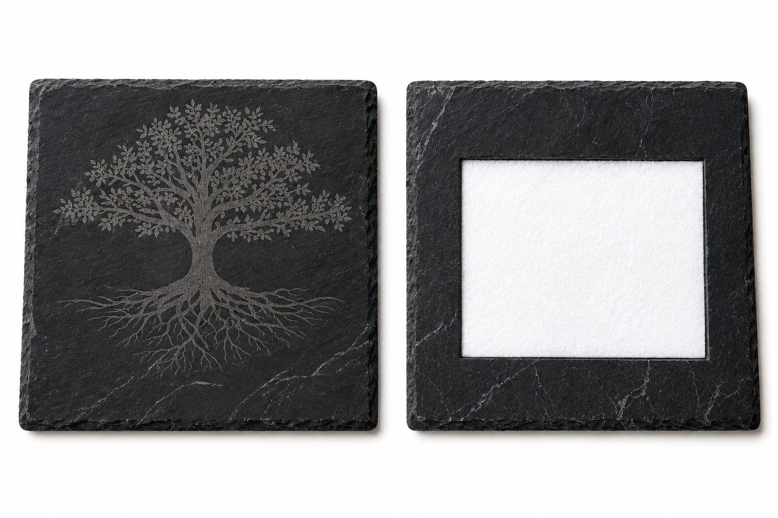 Šungitová destička Strom života velká 5x5 cm