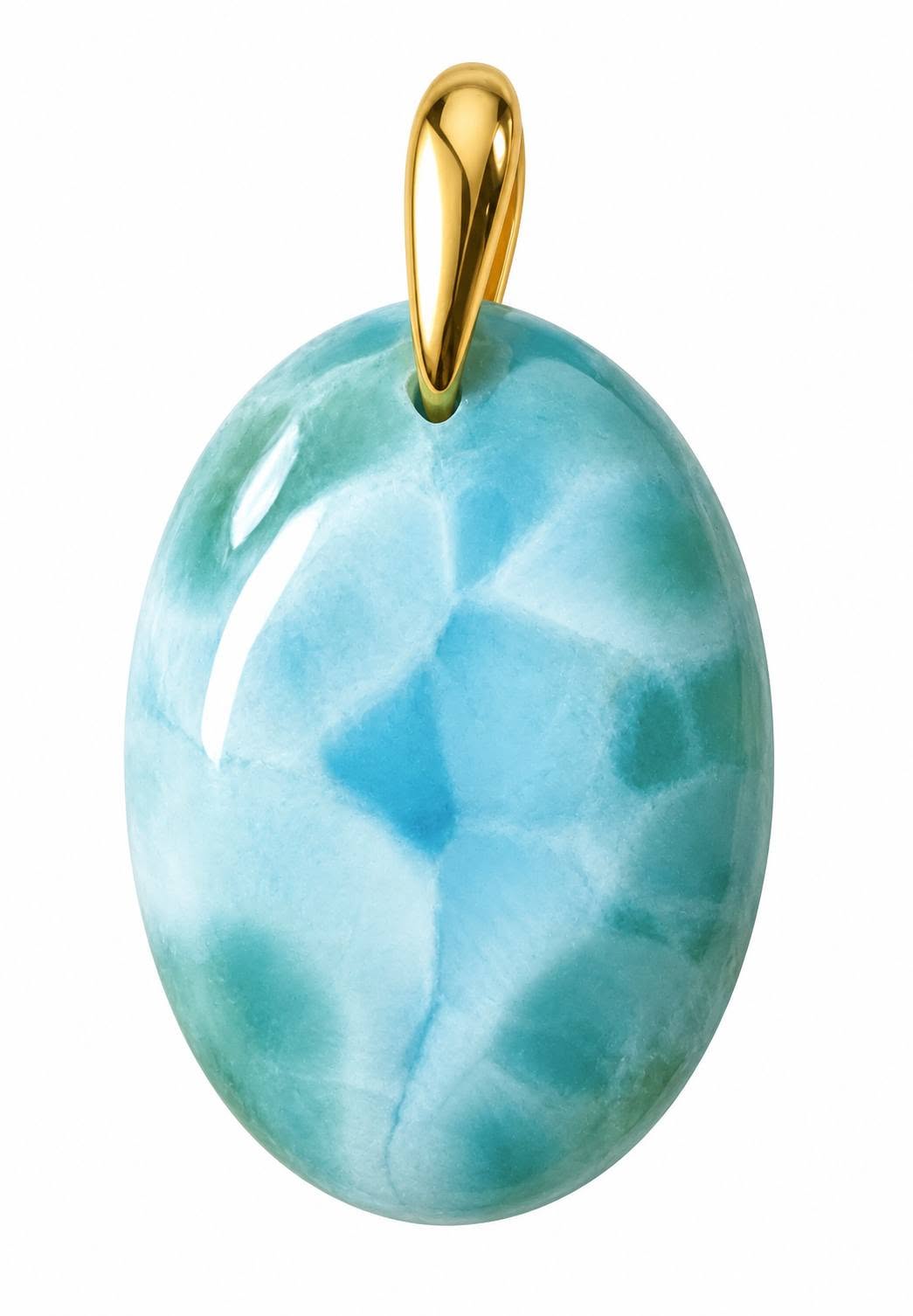 Larimar přívěsek v AAA kvalitě, 4,42 g s chir. ocelí