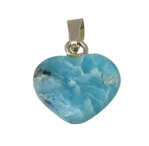 Larimar přívěsek srdíčko, 2,55 g