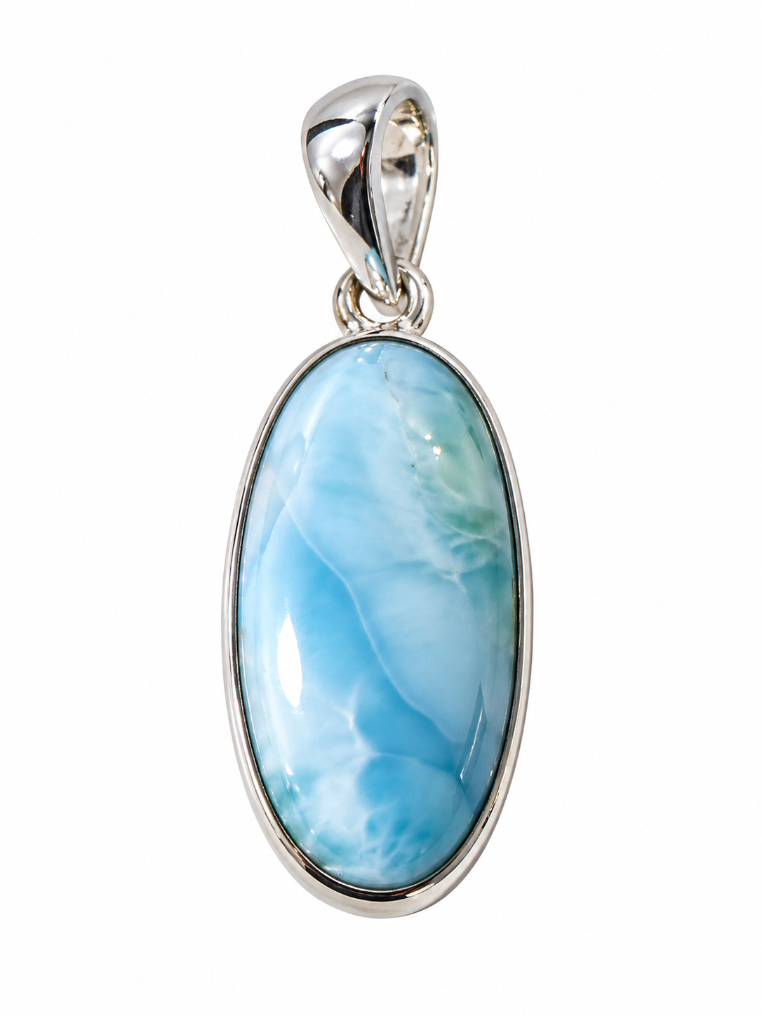 Larimar přívěsek v AA kvalitě 3,92 g s chirurgickou ocelí