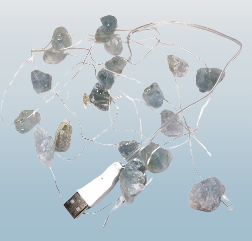 LED světelný řetěz s celestýnem na USB