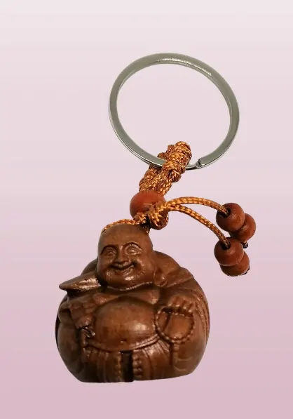 Přívěsek dřevěný Buddha č.1