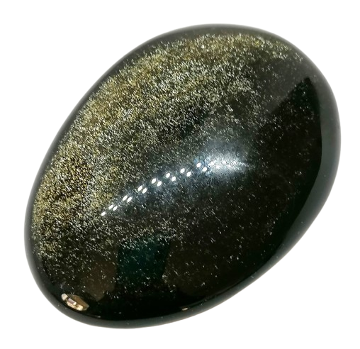 Obsidián zlatý zajímavá hmatka, 75 g