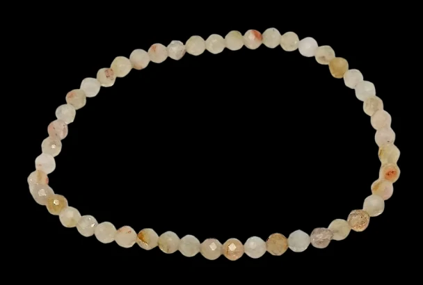 Citrínový náramek s křemenem 4 mm
