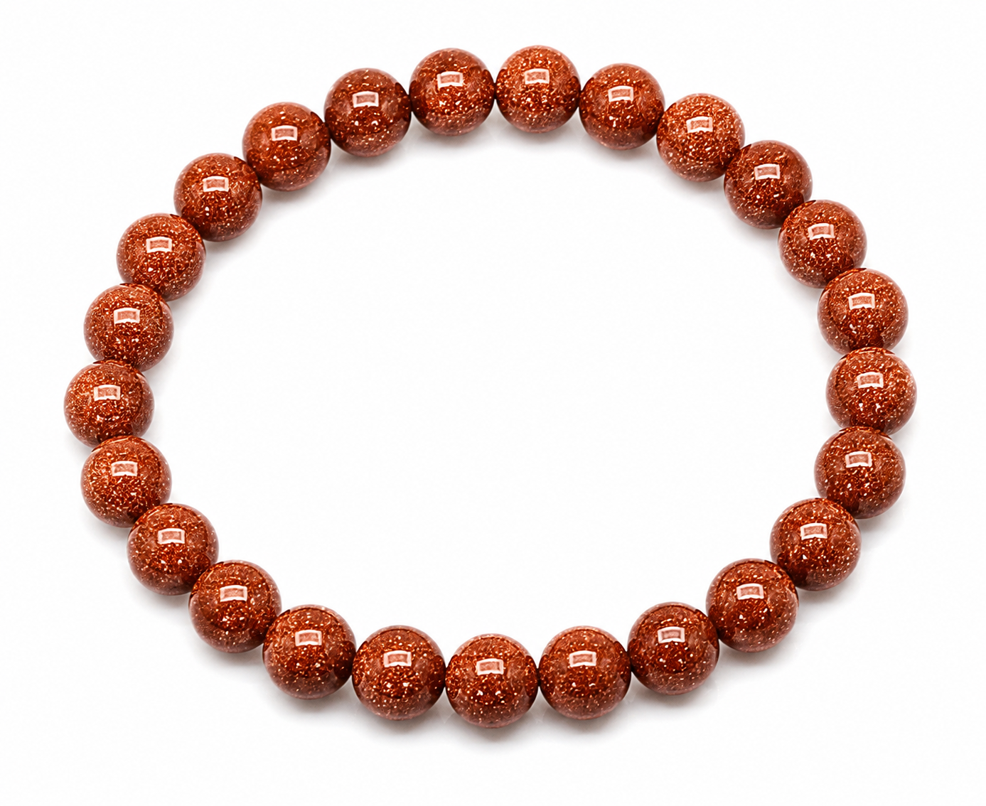 Dětský náramek – zlatý avanturín 6 mm | obvod 14–15 cm