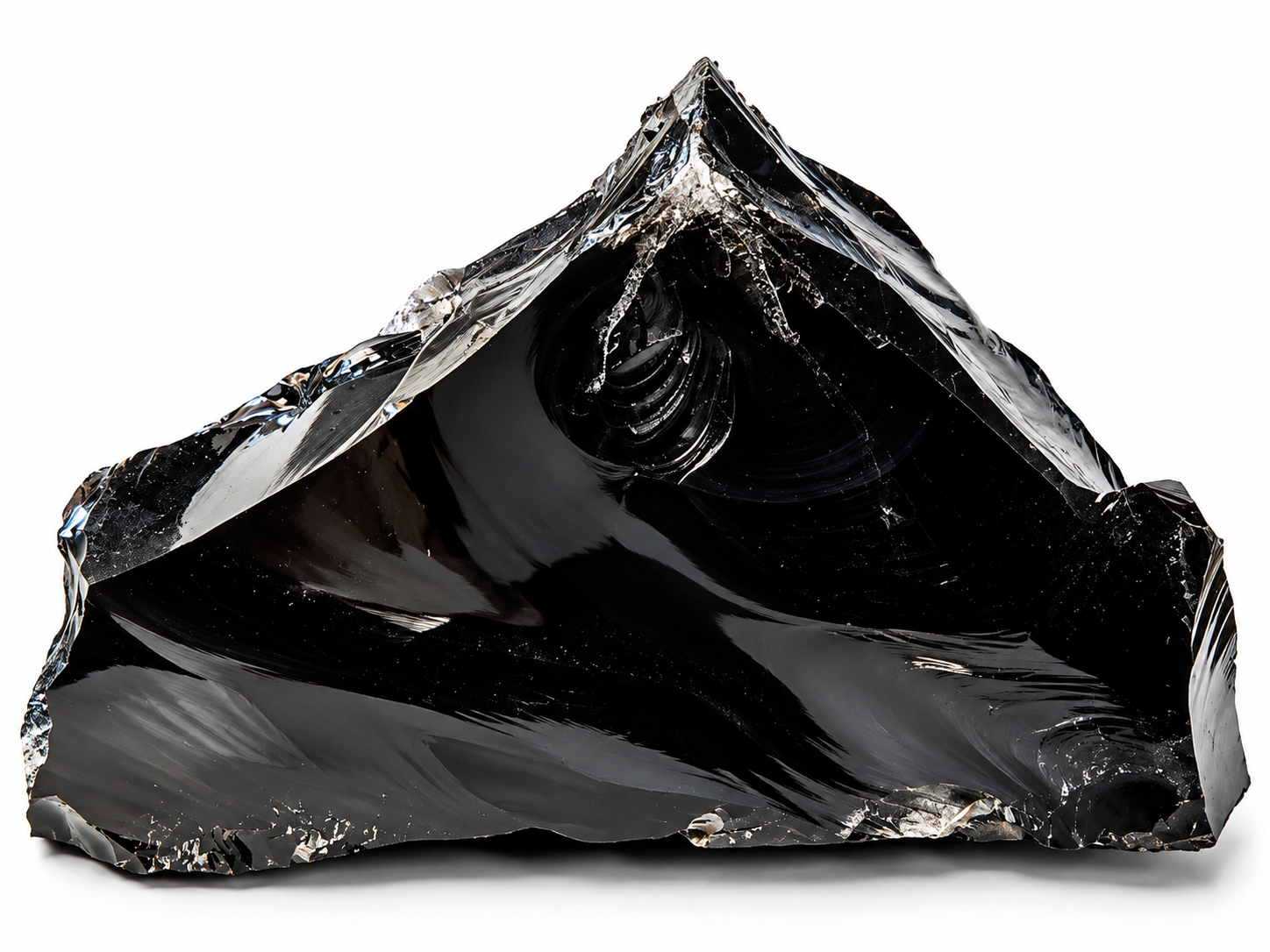 Obsidián kouřový, velký blok přírodní 1,35 kg