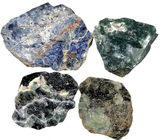 Sada 4 různých minerálů v AKCI, 380 g