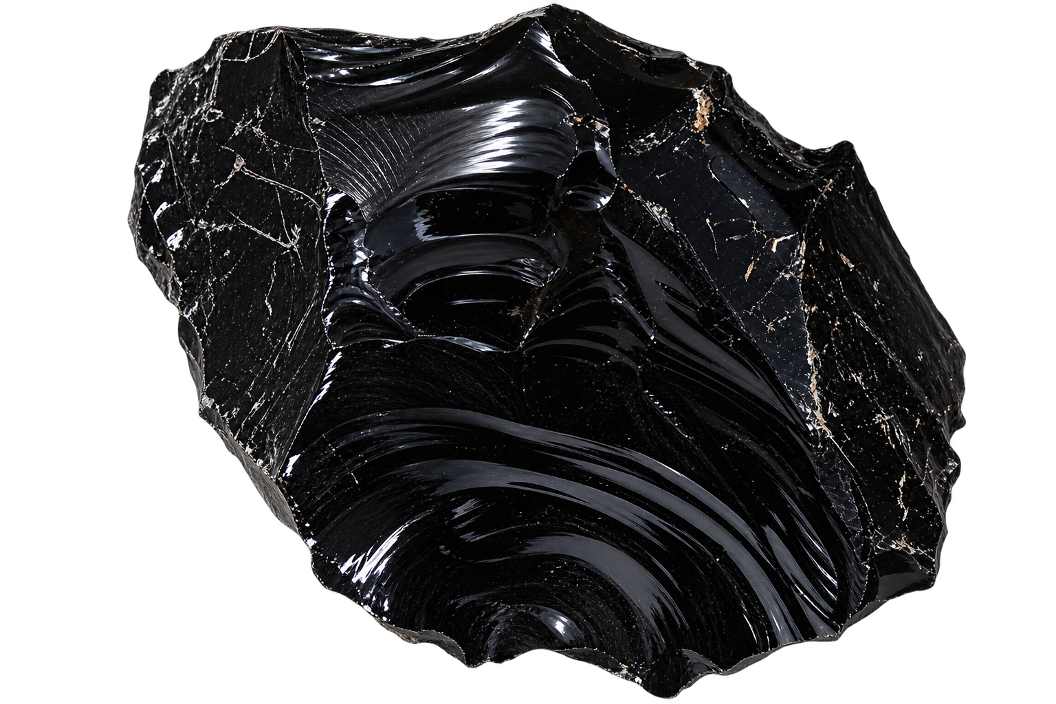 Obsidián černý, přírodní kus bez leštění 8,3 kg
