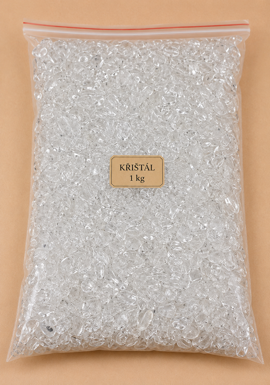 Křišťál chips cca 6-8 mm, balení 1 kg