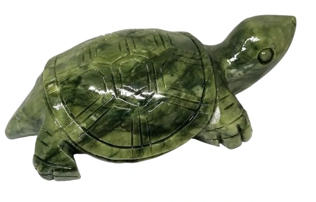 Nefritová želva obří, 20 cm – feng shui amulet pro stabilitu a ochranu