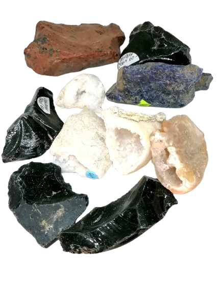 Sada 5 různých přírodních minerálů 470 g
