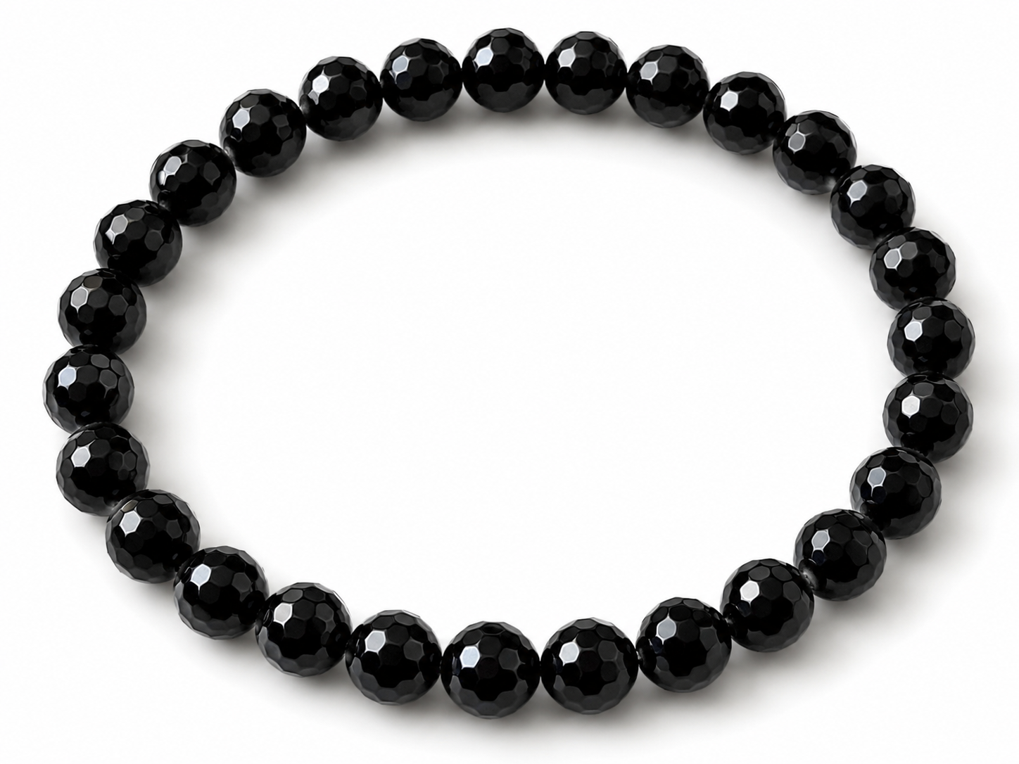 Onyx náramek fazetovaný 6 mm