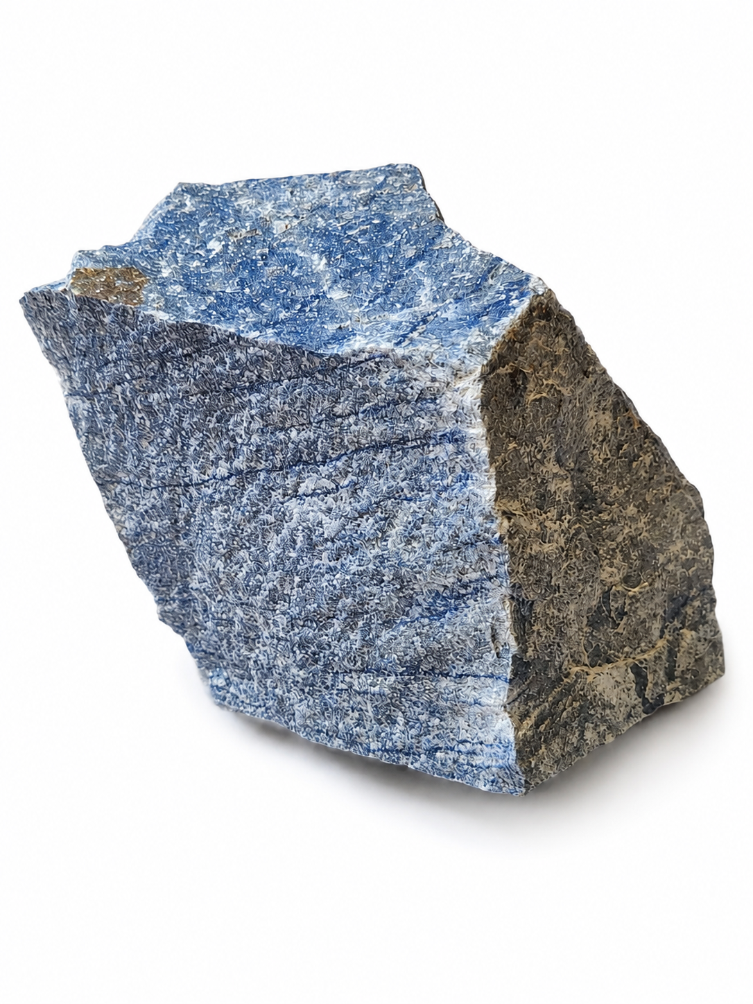Modrý křemen surový obří blok 8,6 kg (25×20×15 cm) – kámen klidu z Brazílie