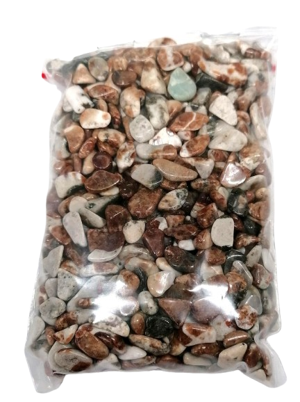 Granát grosulár matrix oranžový, 5-8 mm chips /100g/