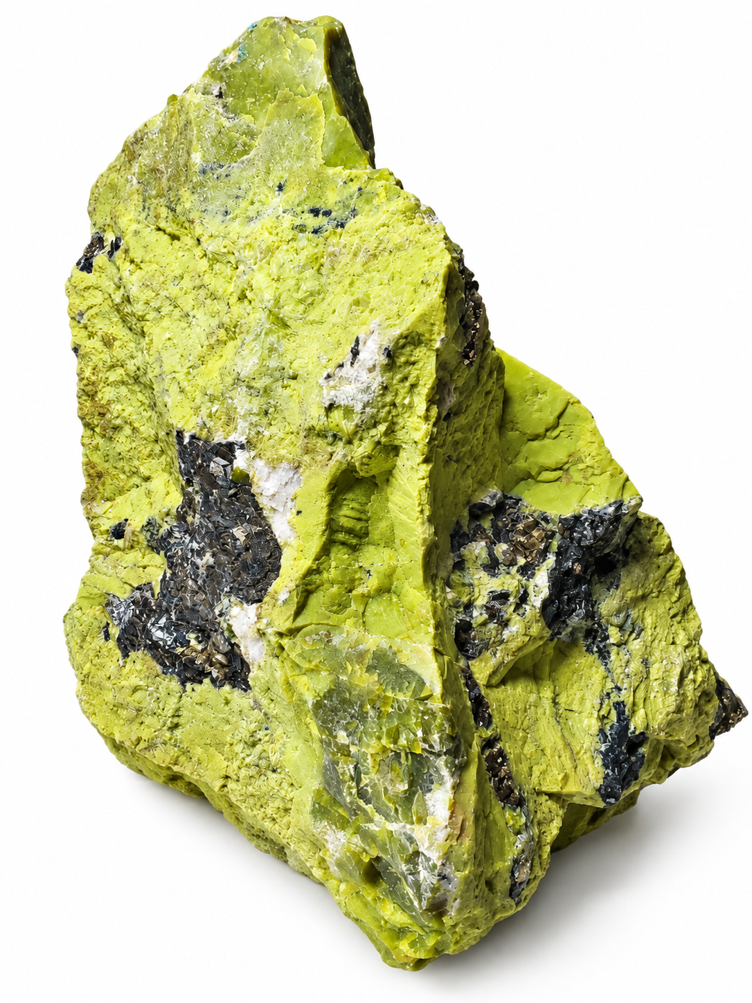 Serpentin s pyritem – surový minerál z Peru, 2,5 kg