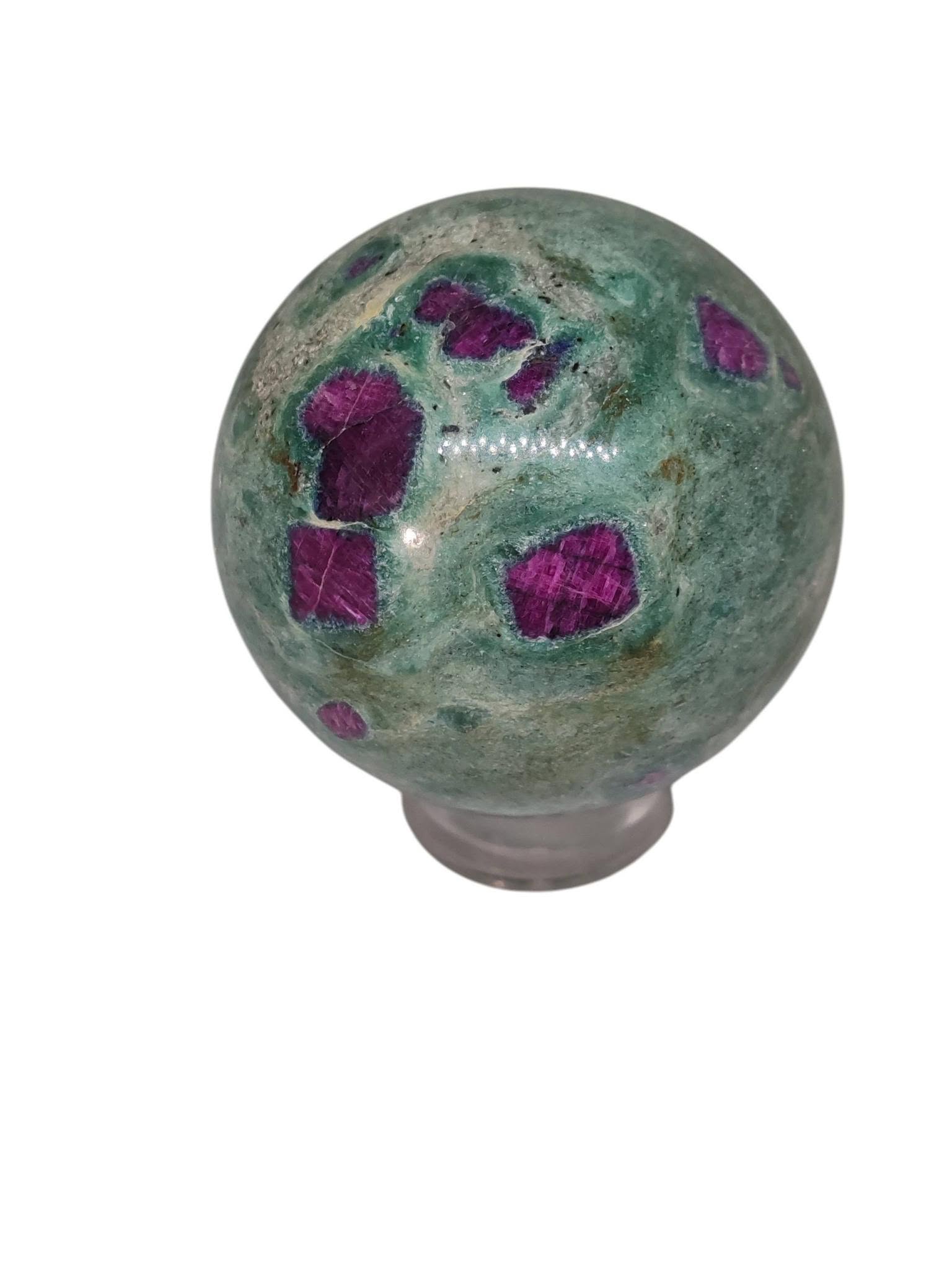 Exkluzivní koule s rubíny, 278 g /5,7 cm/