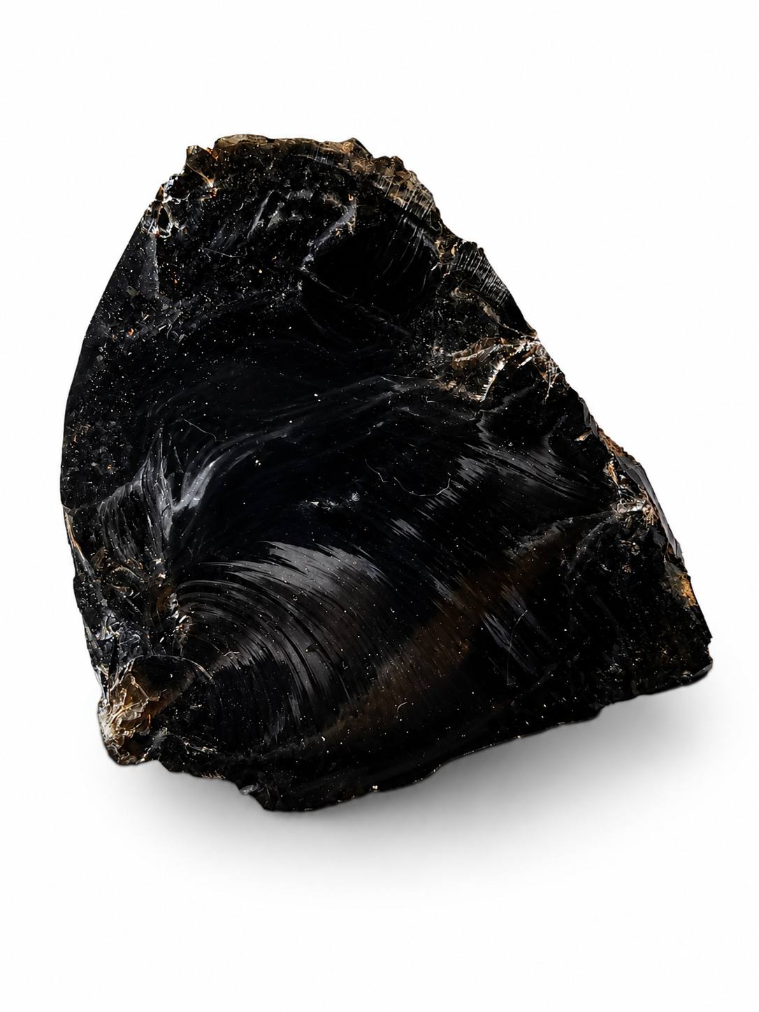 Černý přírodní obsidián 1,2 kg – silný ochranný kámen pro očistu a uzemnění