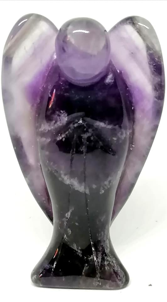 Anděl strážný z ametystu, 7,5 cm