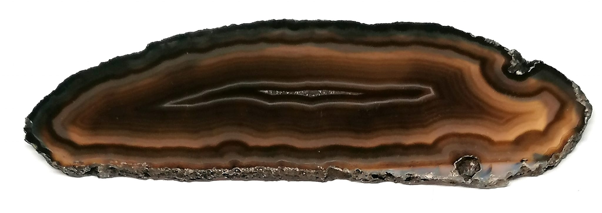 Achátový plátek hnědý 10 cm