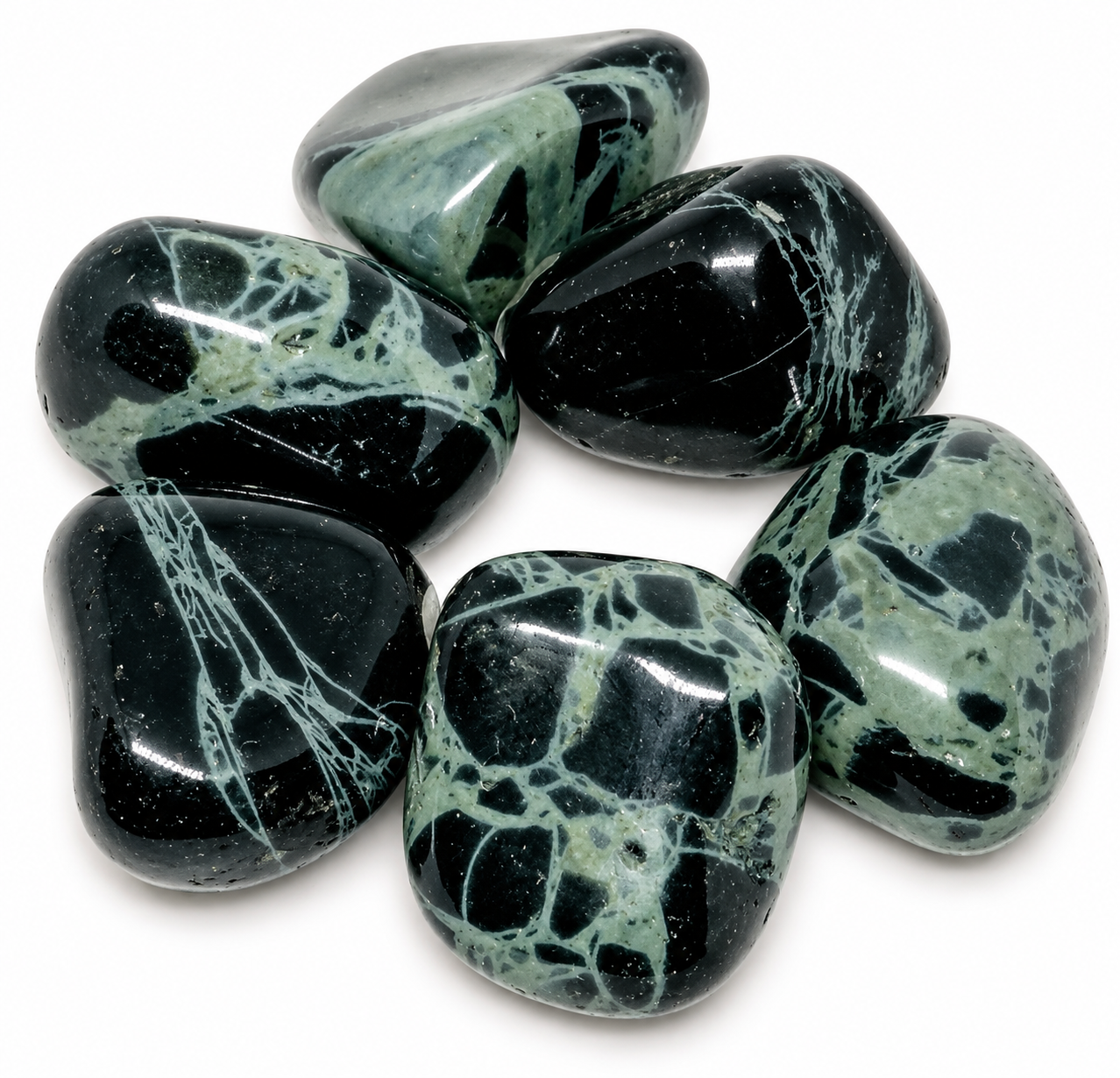 Obsidián pavoučí – tromlovaný | 2–2,5 cm