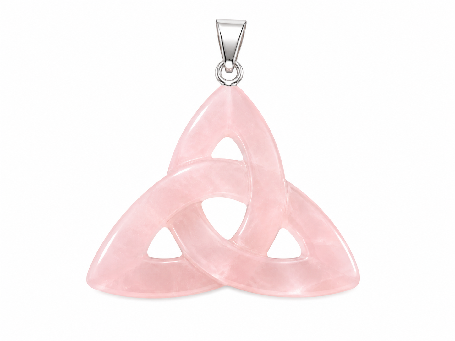 Triquetra růženínová - keltský uzel, ochranný přívěsek