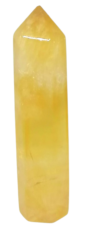 Fluorit žlutý špice AA, krásně průhledná, 8,5 cm