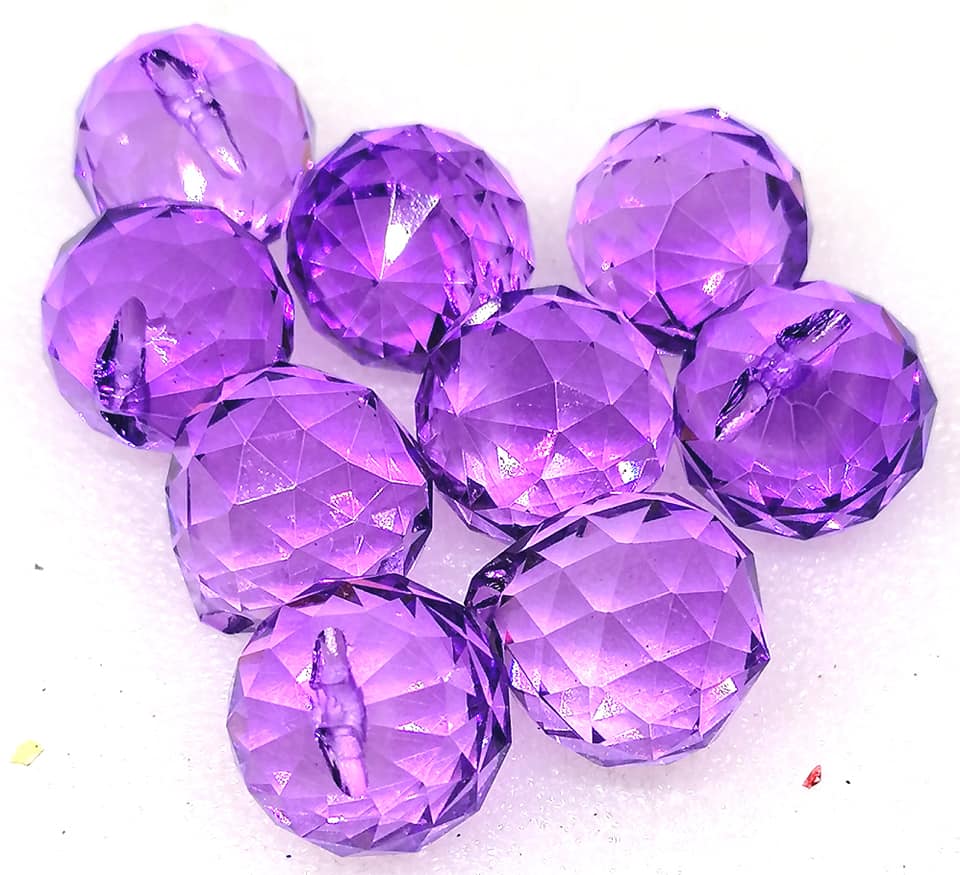 Feng shui koule, 3 cm fialová