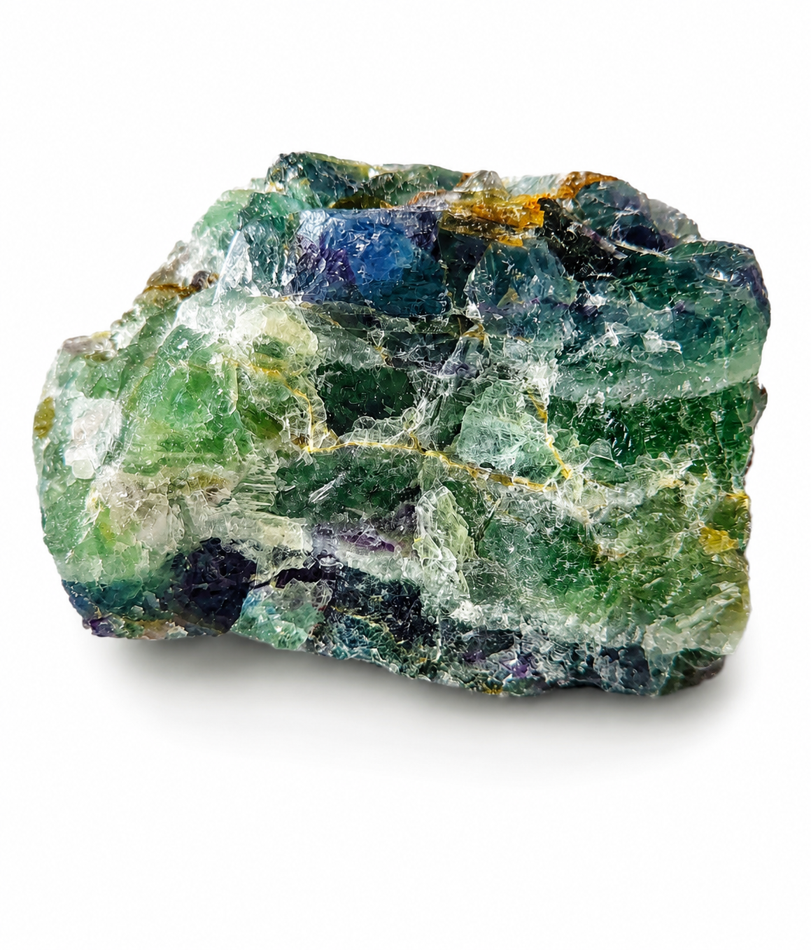 Fluorit natur AA – surový přírodní fluorit 1,1 kg | Zeleno-fialový minerál pro harmonii a intuici