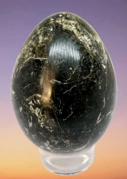 Velké vajíčko black onyx 7 cm
