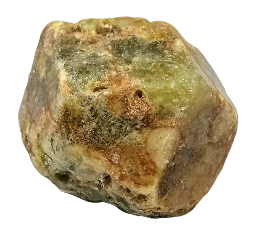 Zelený granát surový z Mali 230 g (5,7×5,2×4 cm) – tmavě zelený minerál pro sběratele