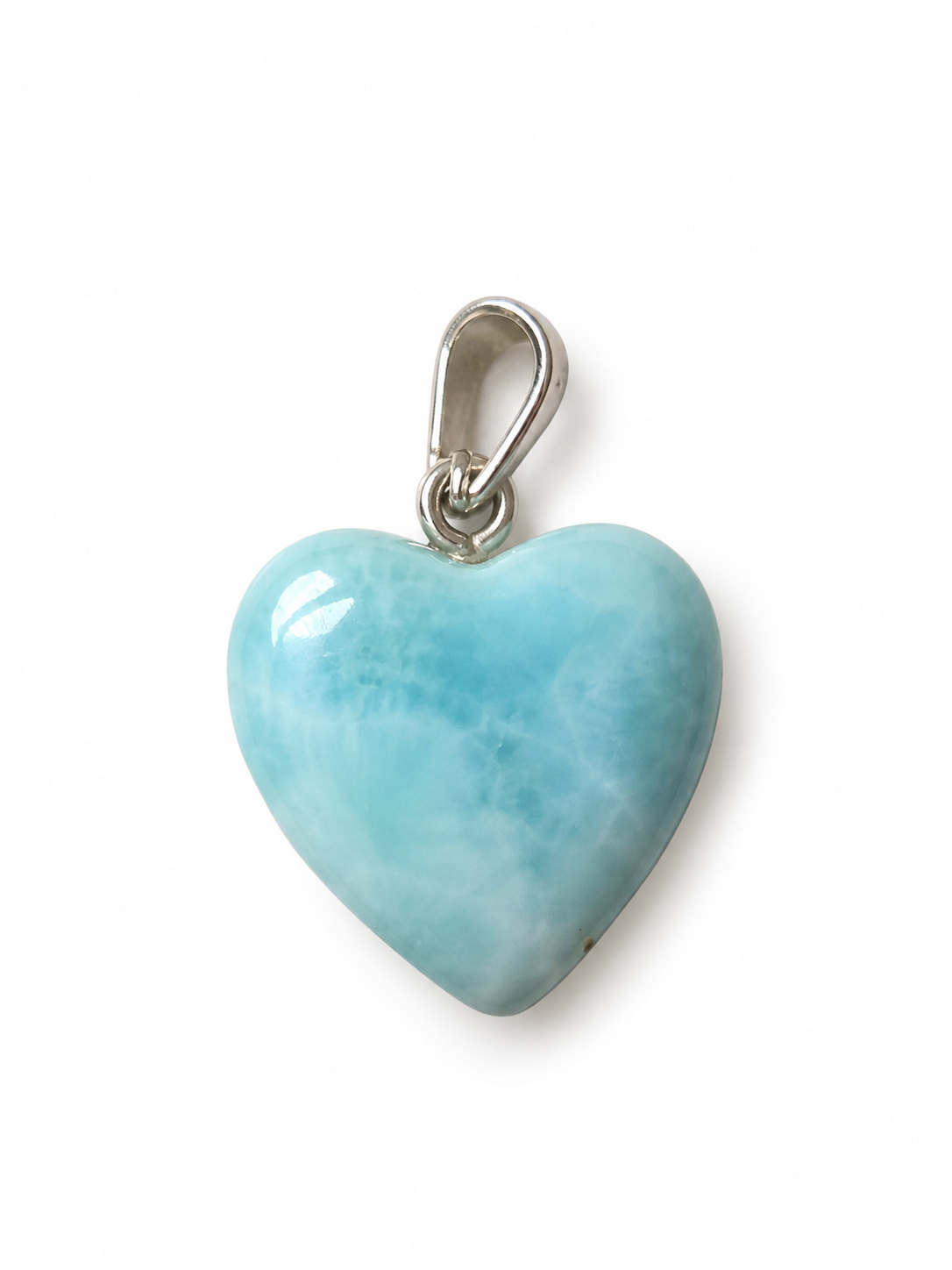 Larimar srdíčko - pro duchovní rovnováhu, 2,7 g