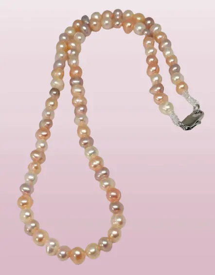 Říční perly luxusní drobné, mix barev, chirurgická ocel