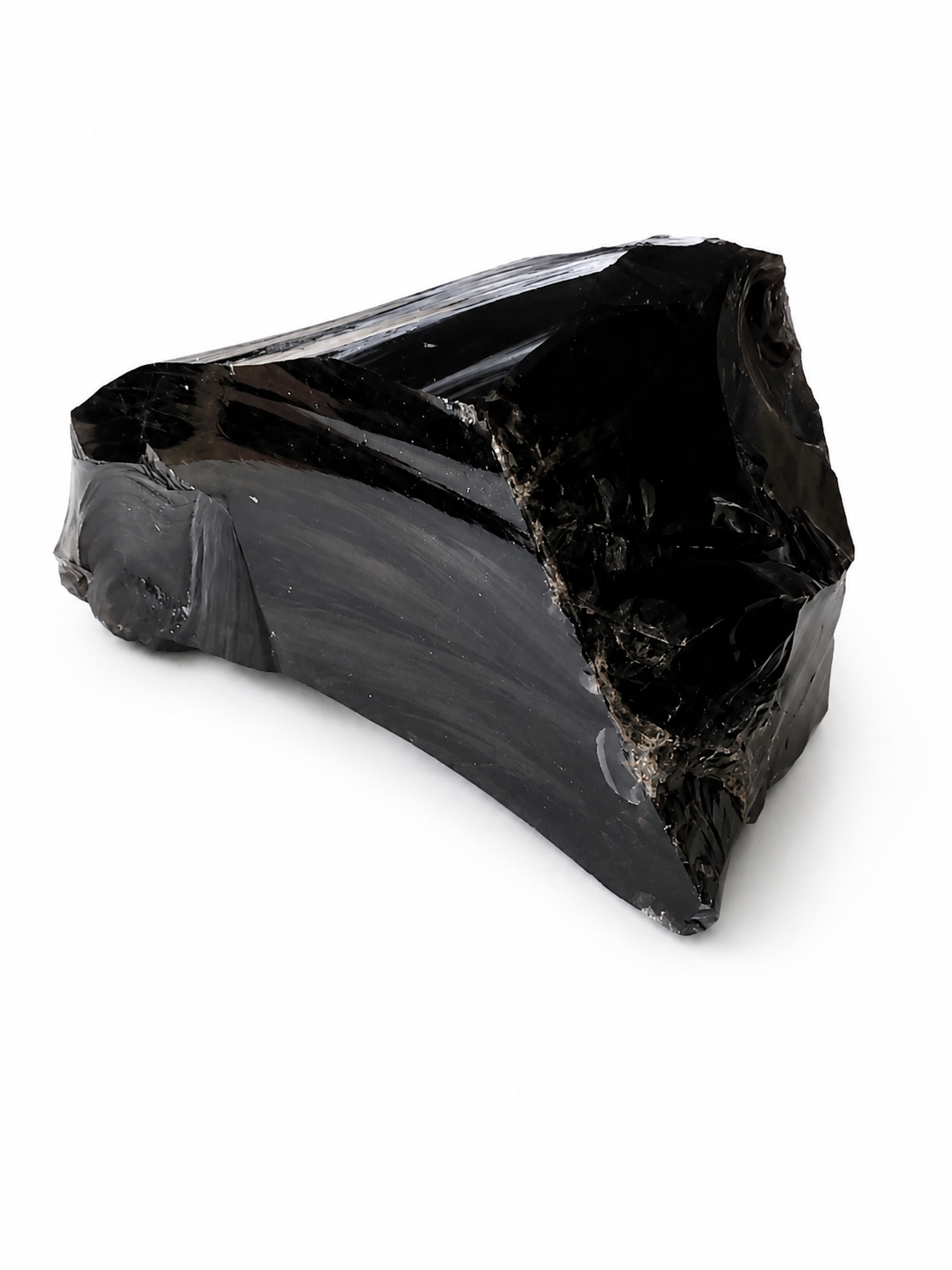 Surový kouřový obsidián 750 g – přírodní kámen z Mexika