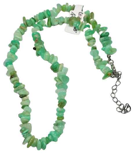 Chrysopras AA, sekaný minerál
