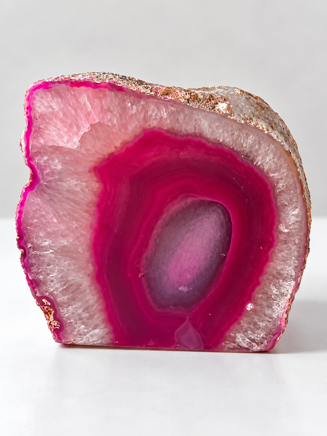 Achátový svícen na čajovou svíčku růžový 9x8,5x7,5 cm,810 g