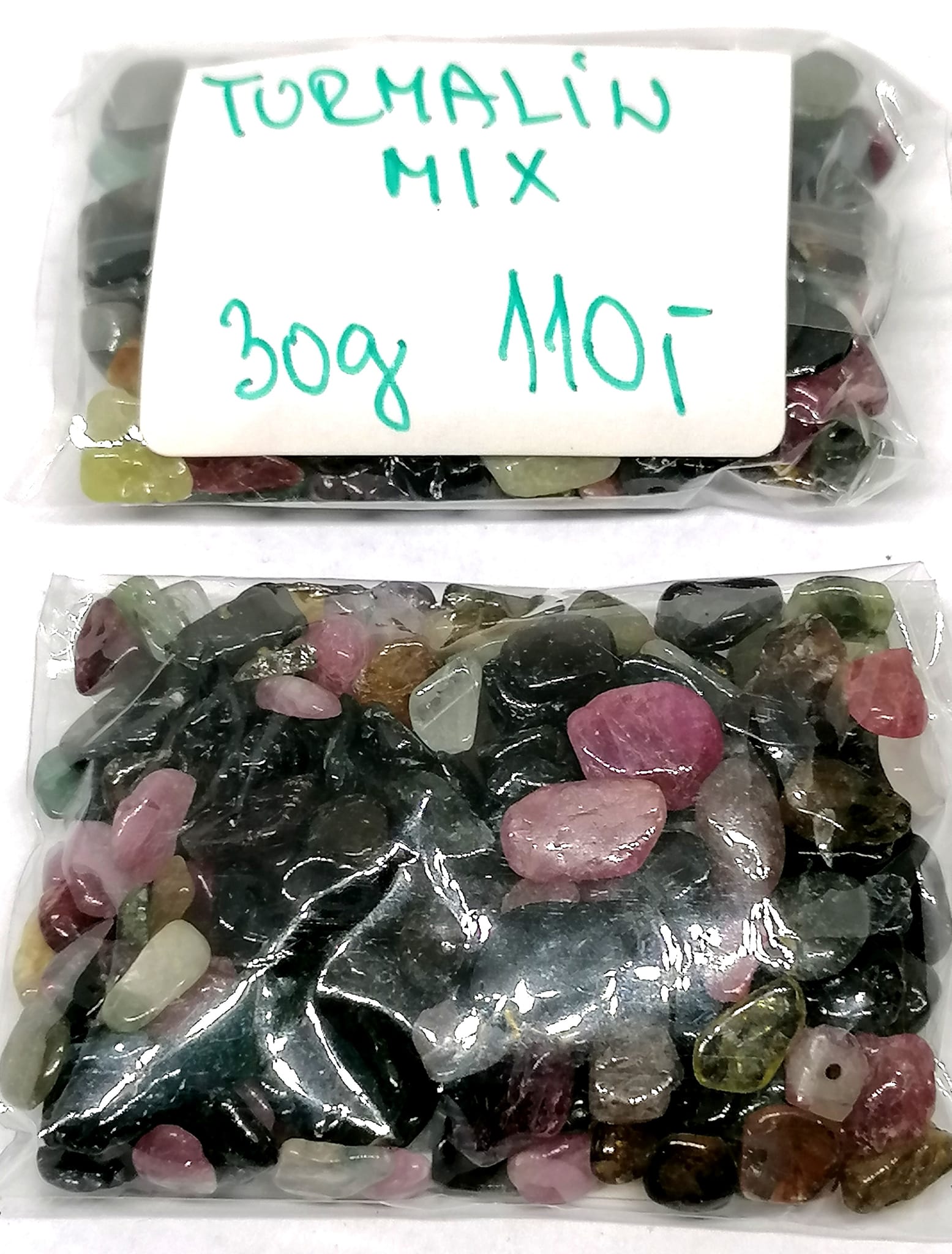 Turmalín mix, chips 4-8 mm, 30g
