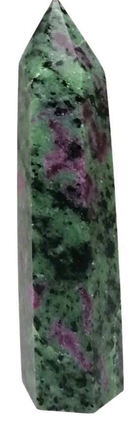 Rubín v zoisitu - obří špice, 9,5 cm, plná rubínů