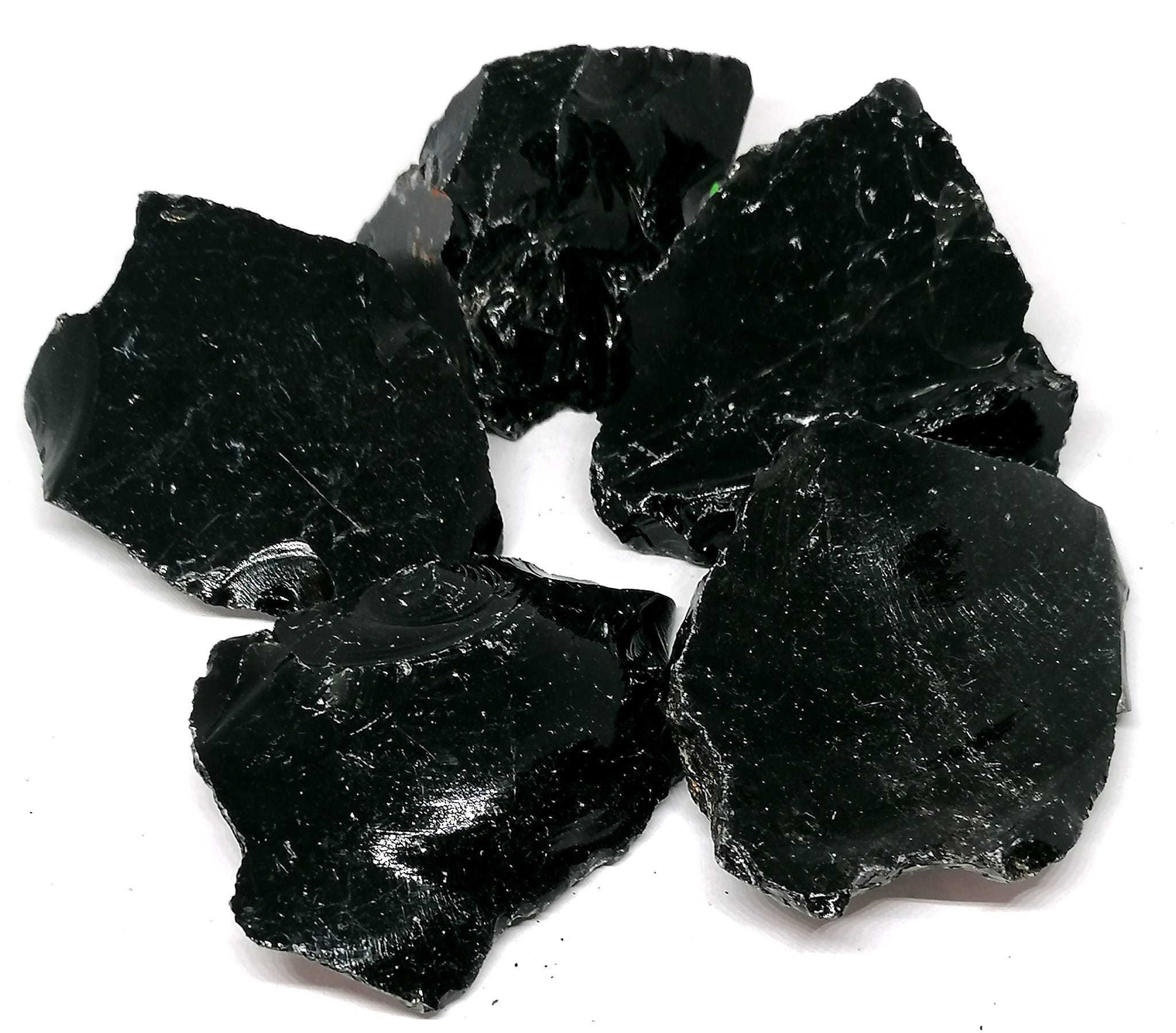 Obsidián černý přírodní, cena za 1 ks
