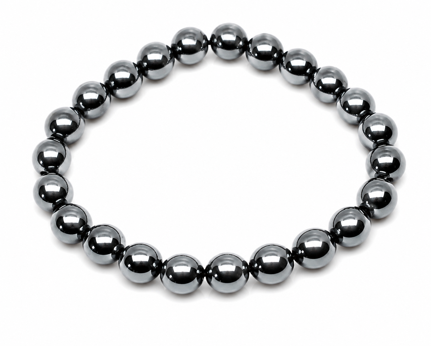 Dětský hematitový náramek 6 mm – ochrana, síla a stabilita
