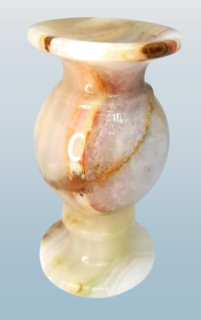 Aragonitová váza nebo svícen 9,5 cm
