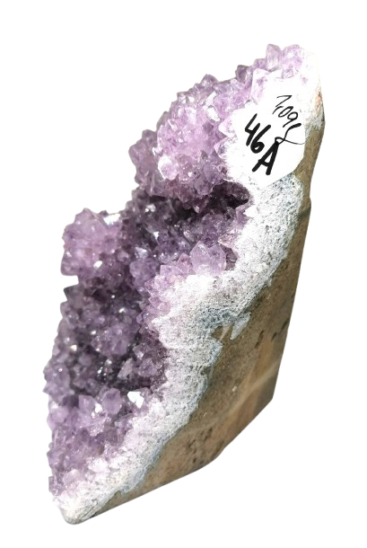 Ametystová geoda z Uruguaye (1,09 kg, 13 cm, velké ametystové růže)