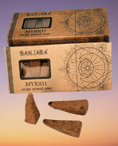 Banjara pyramidové kadidlo MYRHA