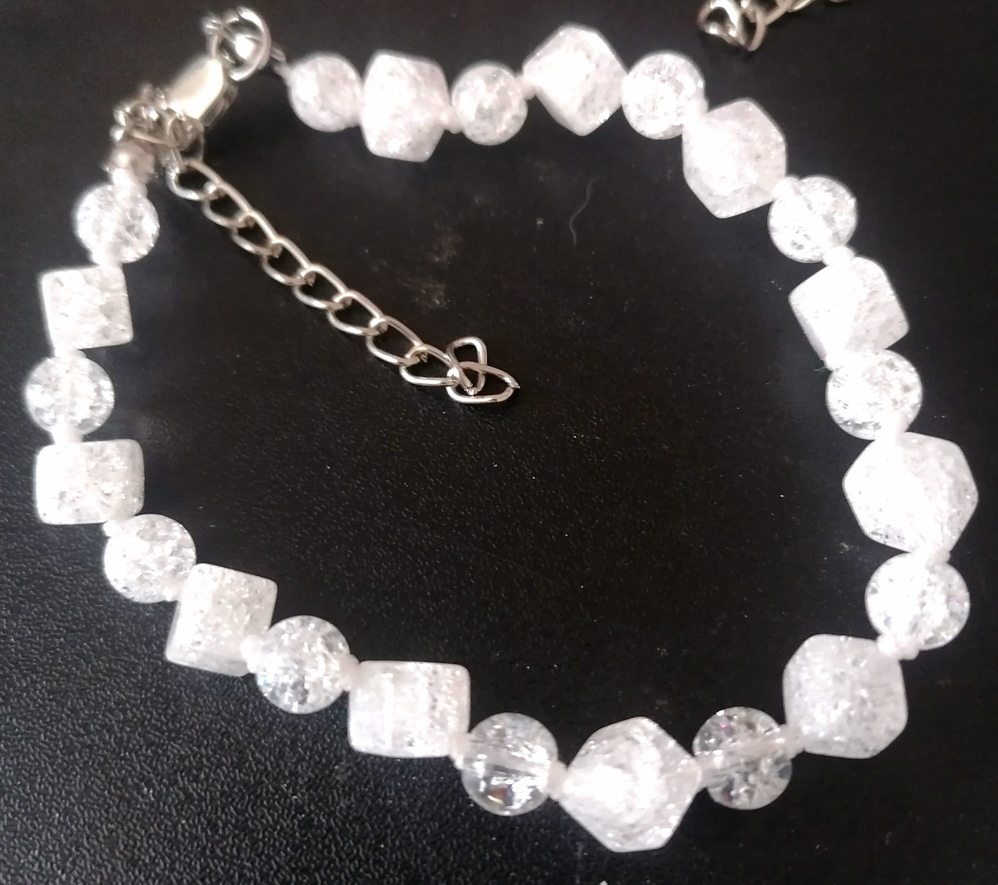 Exklusivní sada z pukaného křišťálu s chirurgickou ocelí