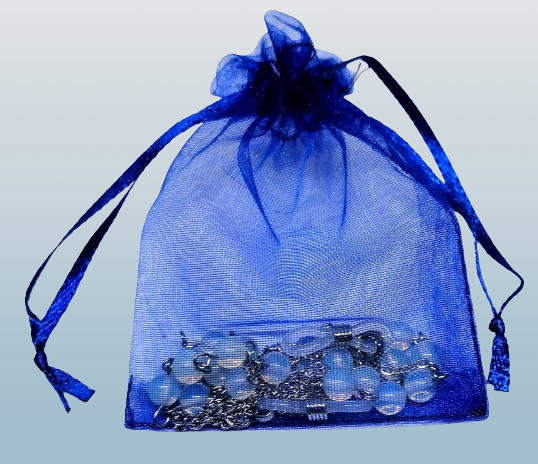 Dárkově balená šnůrka na brýle opalitová s chir. ocelí