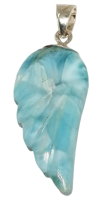 Larimar přívěsek křídlo exkluzivní kvalita AAA, váha 8,2 g