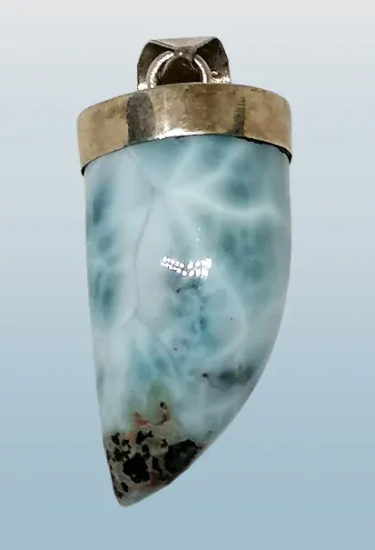 Exkluzivní larimarový přívěsek velký zub 11 g v AA kvalitě