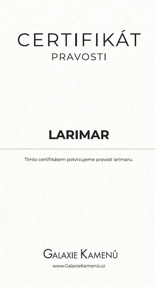 Larimar přívěsek tlapička v AA kvalitě