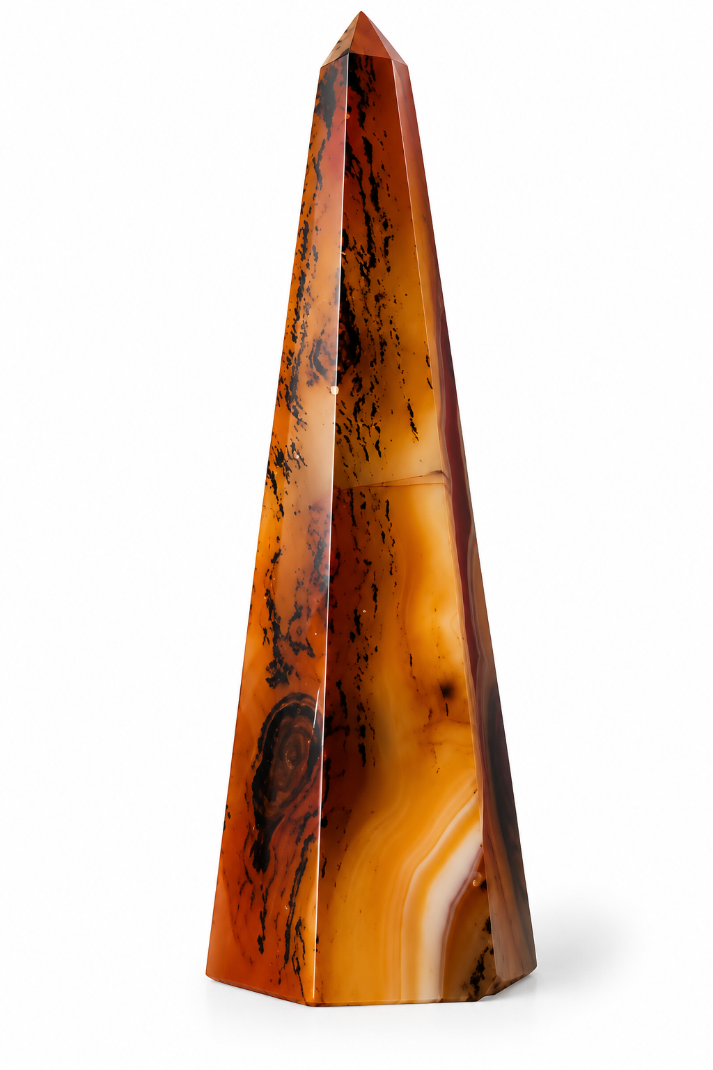 Achátová špice z Madagaskaru 203 g, vys. 14 cm